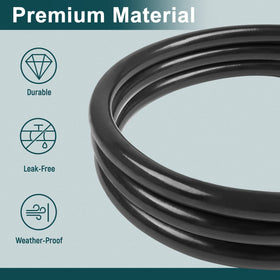 GASPRO hose alongside ruler showing 15 inch length for correct fit under tank cover