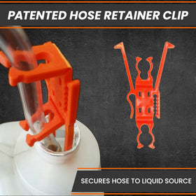 GasTapper transferring gasoline from can to tank illustrating fast, controlled fuel transfer