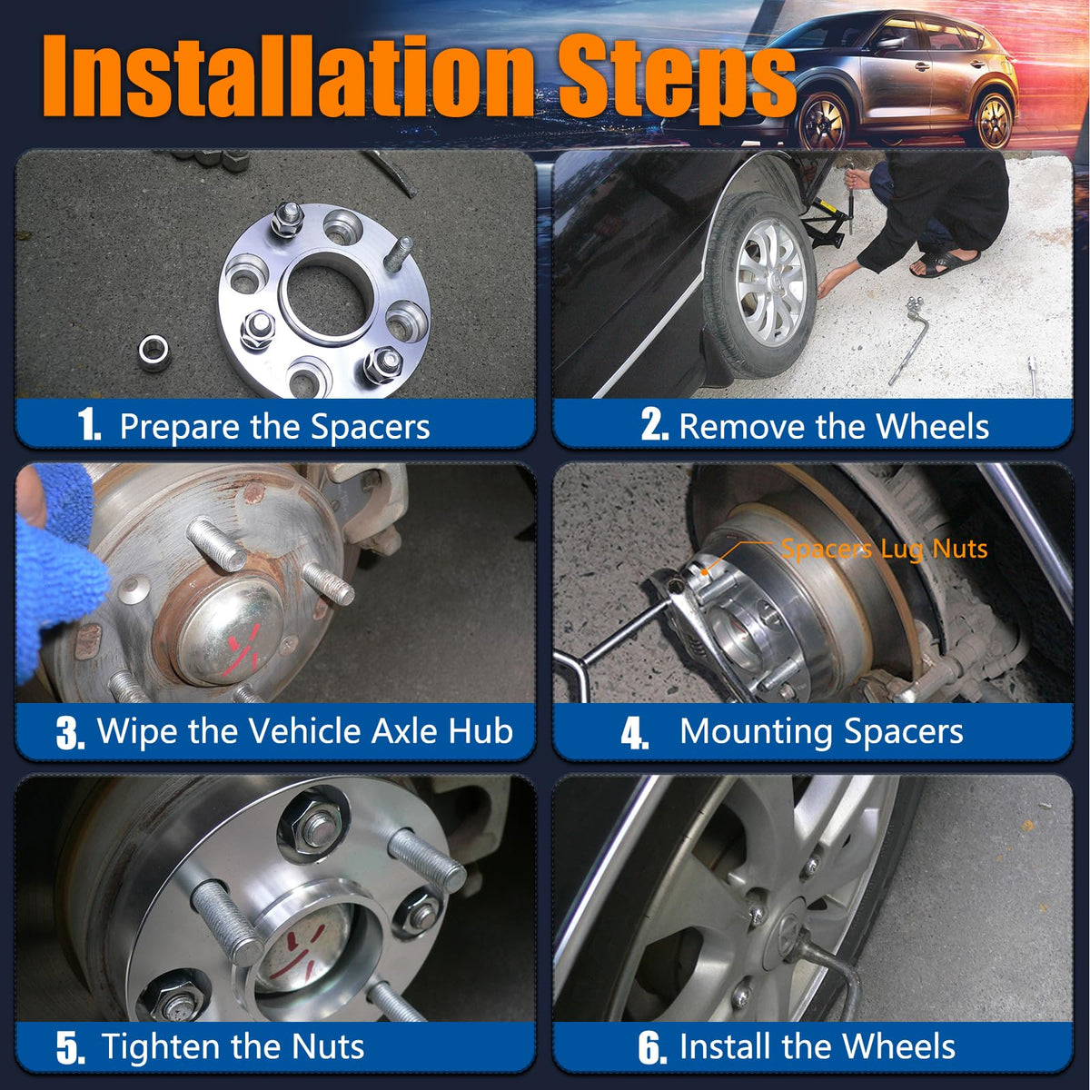 GAsupply product packaging with hardware showing what’s included for straightforward installation