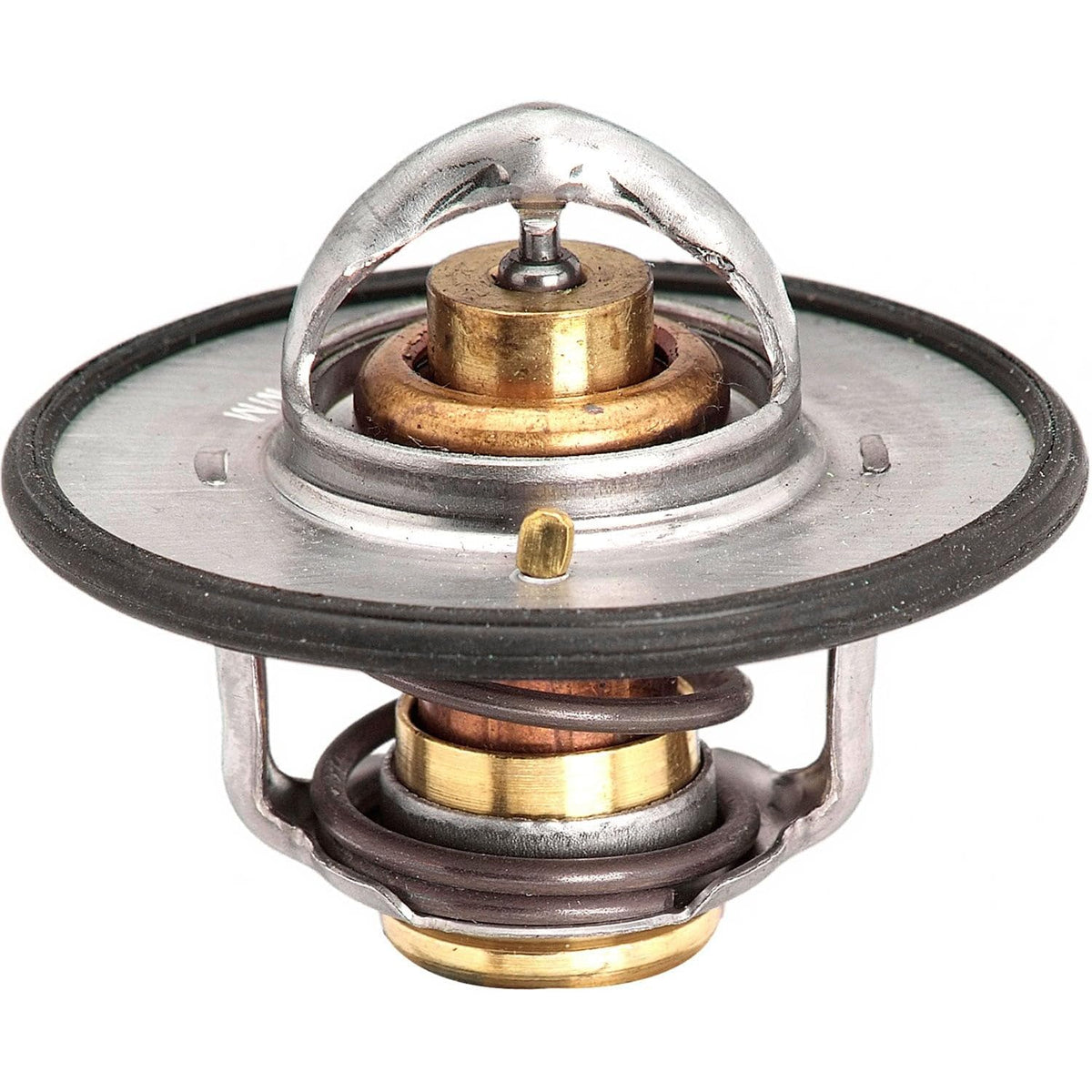 Gates 33915 front assembly close-up showing metal construction and calibrated valve, ensuring reliable temperature control