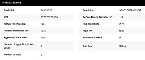 Gates 33963 next to ruler and packaging showing size and included components for easy verification