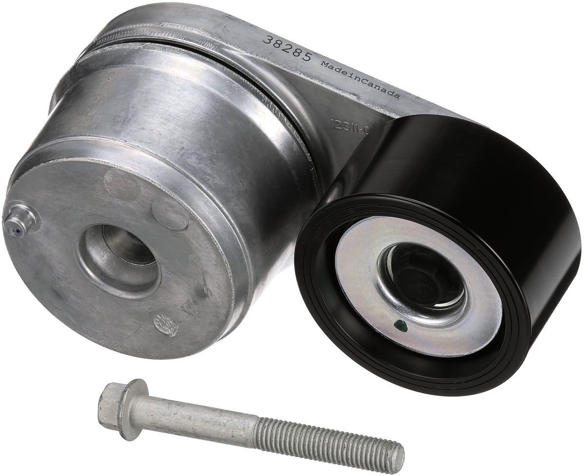 Gates 38285 front assembly showing mounting points and pulley for easy fit
