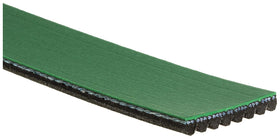 Gates FleetRunner close-up of green overcord highlighting durable EPDM compound and longer life