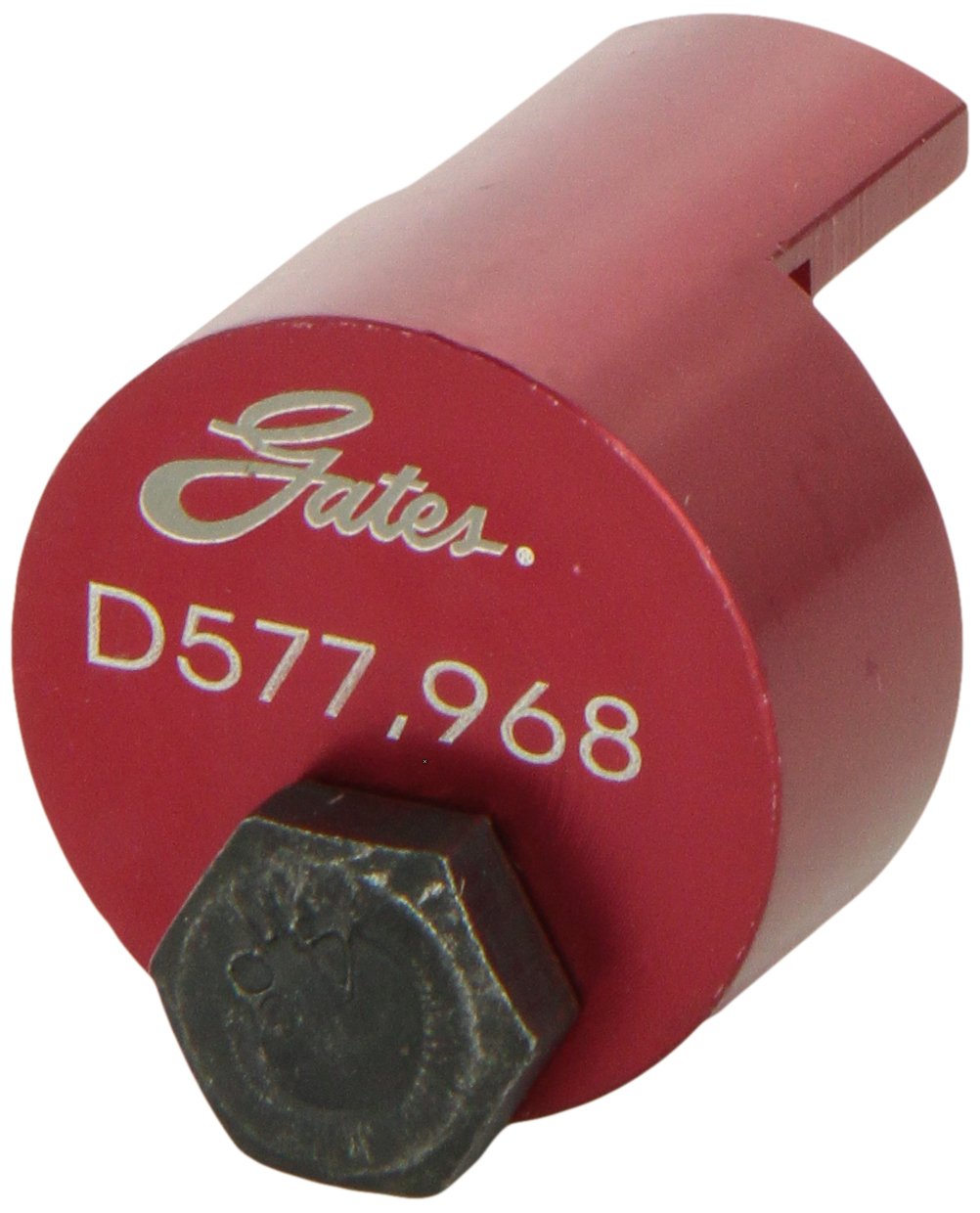 Gates 91030 front view showing tool shape and safe-install features