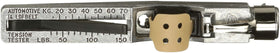 Gates Krikit close-up of dual-scale in pounds and kilograms for accurate readings