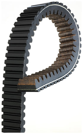 Gates close-up of belt cogs and trapezoid top notch highlighting heat dispersion