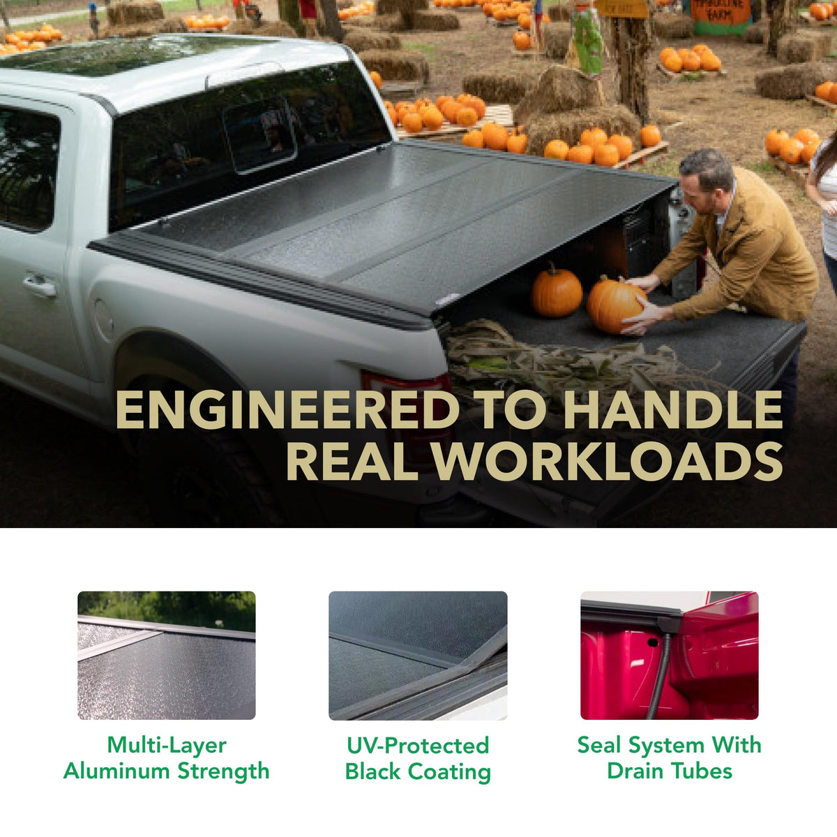 Gator EFX installed side view on Silverado demonstrating secure coverage