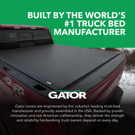 Gator open-bed size comparison showing 5'7" bed fit and scale for large cargo