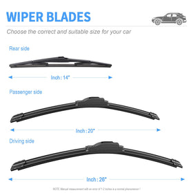 Gavimnal rear blade mounted on Pacifica rear window for clear rear view