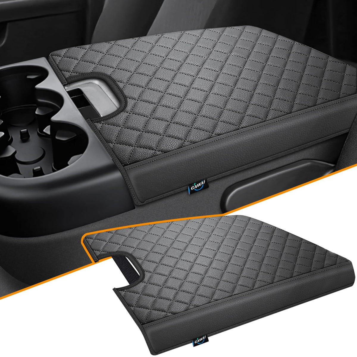 GAWAF front view of center console cover showing fit and finish benefit of clean look