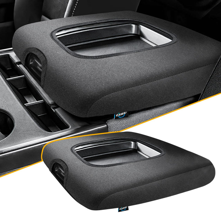 gawaf front view of center console cover protecting armrest