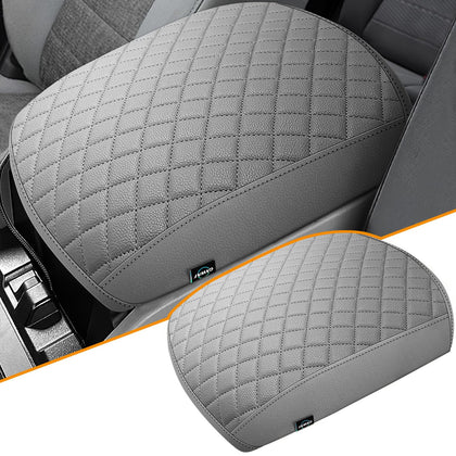 GAWAF front view of gray console cover showing neat fit and protection