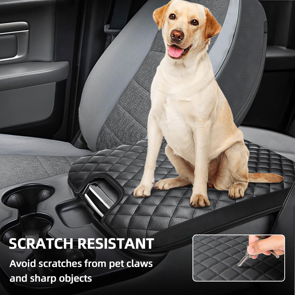 GAWAF installed on Ram center console demonstrating precise vehicle fit
