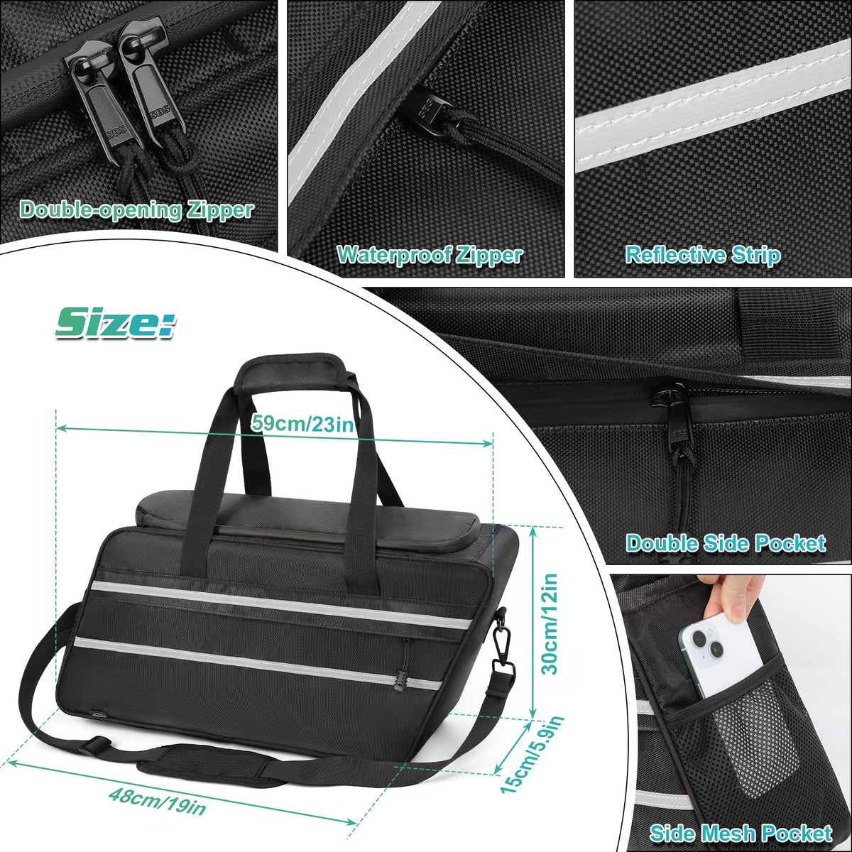 GAWAF bag loaded with bottles showing large capacity benefit