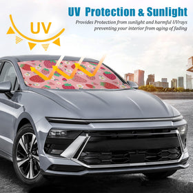 Gayruaicjz sunshade in storage pouch for tidy transport and protection
