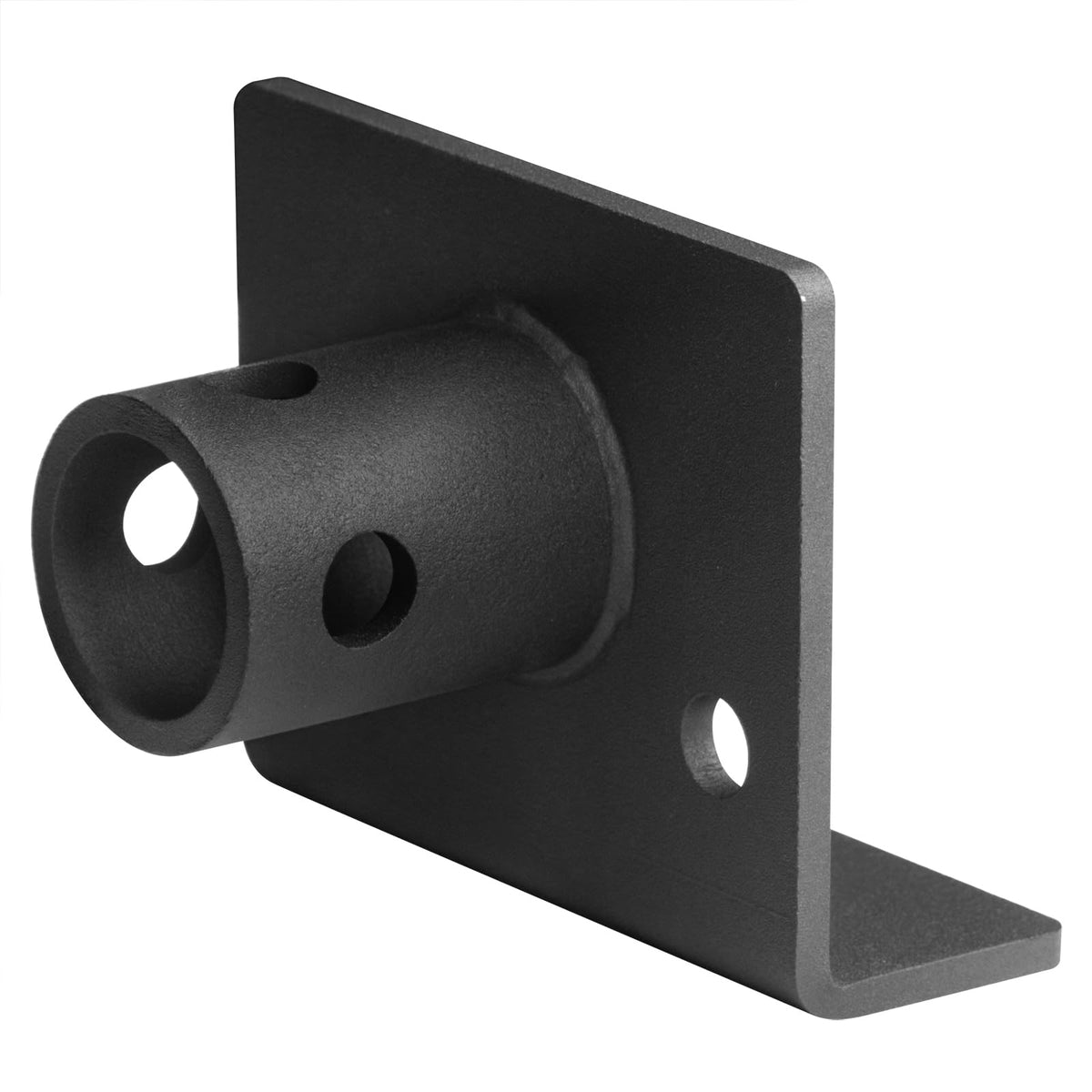 GBGS front view of bolt-on mount plate showing bolt holes and pipe socket for secure jack fit