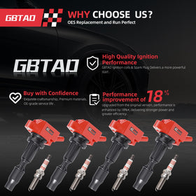 GBTAD coils and plugs installed in engine showing improved reliability benefit