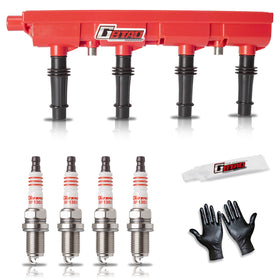 GBTAD front packaging kit showing coils and spark plugs for easy identification and fit