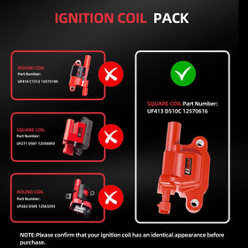 GBTAD ignition coil close-up showing connector and improved sealing for reliability