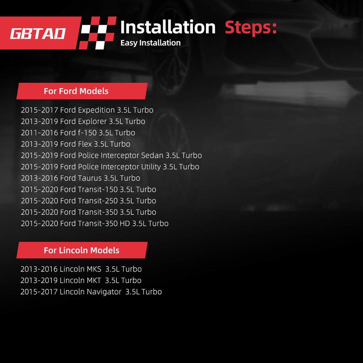 GBTAD lifestyle shot with Ford truck on road showing restored performance and driving confidence benefit