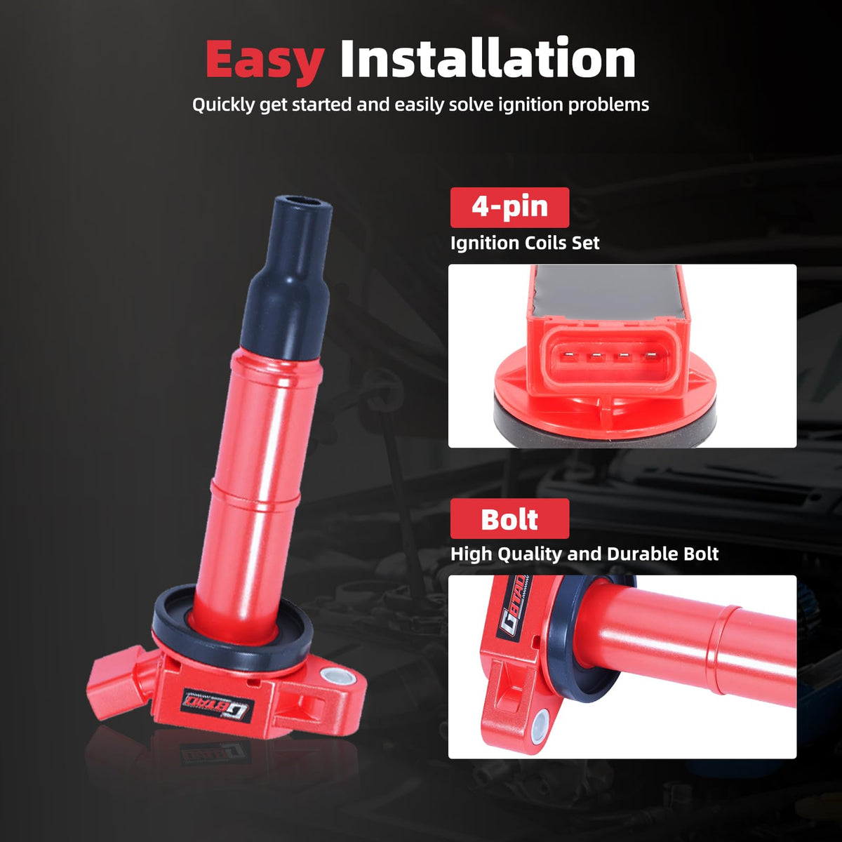 GBTAD product label with part numbers for easy verification and matching
