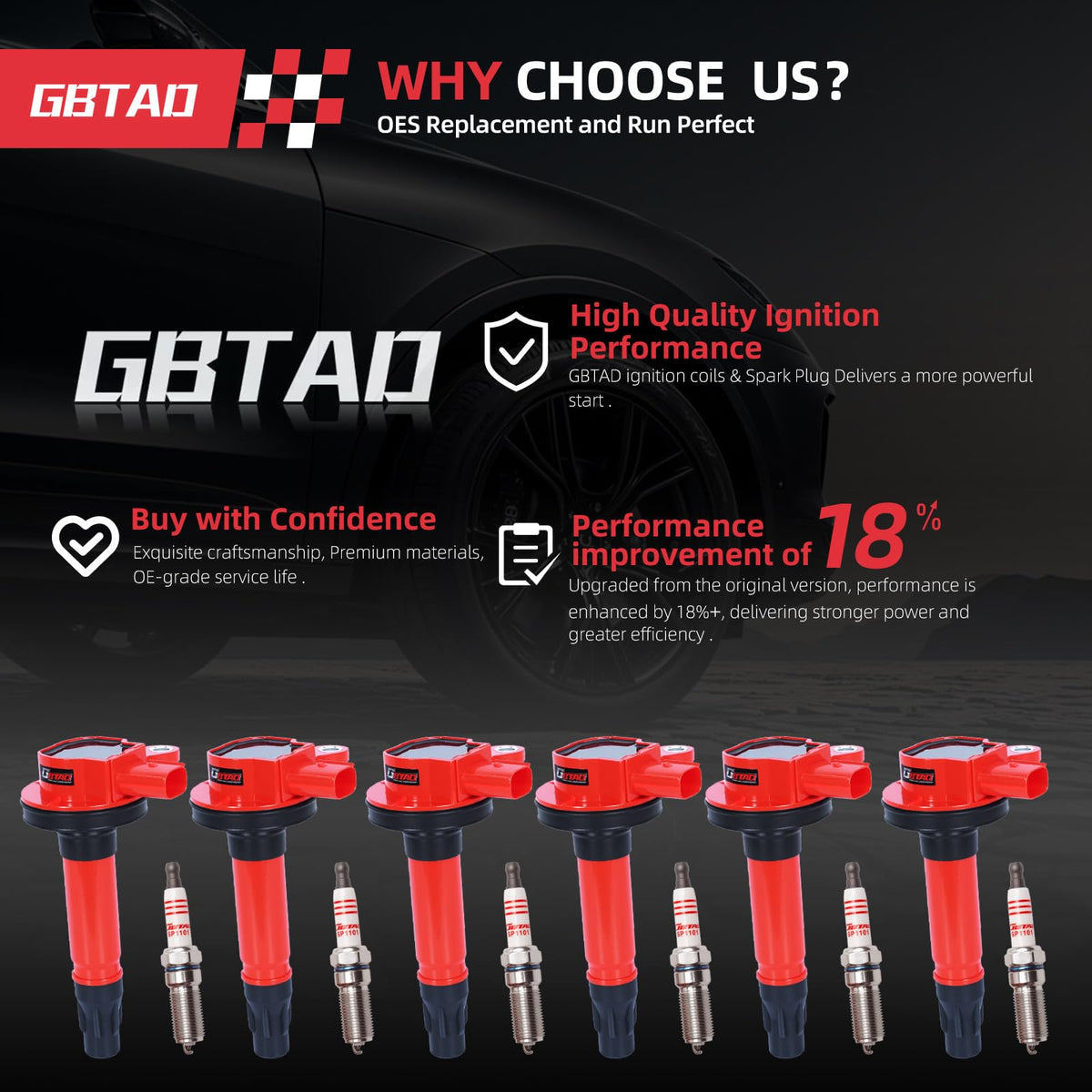 GBTAD close-up of spark plug tip and electrode highlighting durable construction for reliable spark