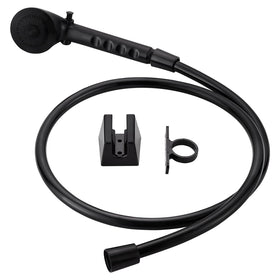 gcbcrit matte black shower kit front view showing kit benefits