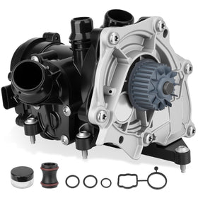 GDUKOP front assembly showing integrated pump and thermostat improving coolant flow