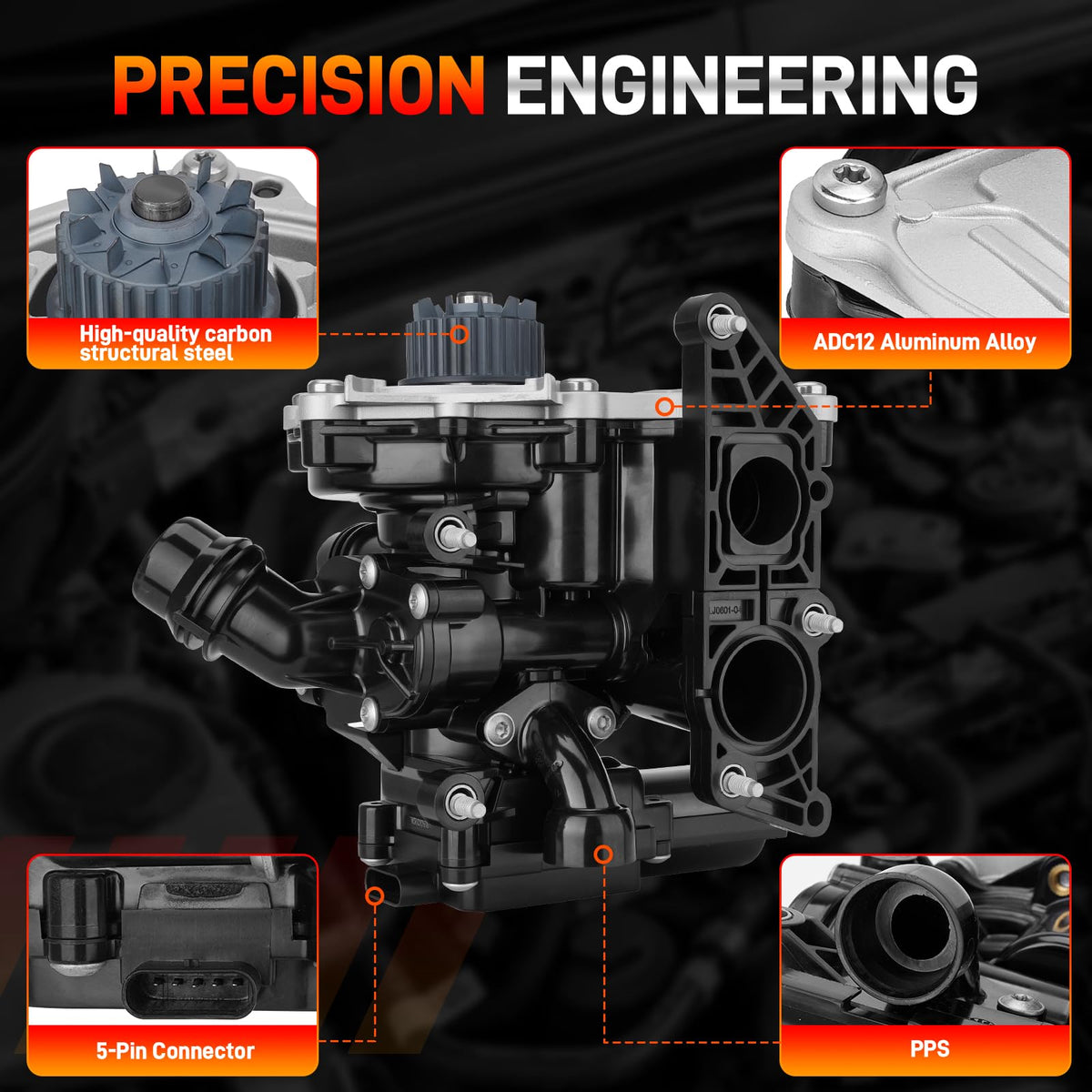 GDUKOP included gaskets and seals organized for easy leak-free installation