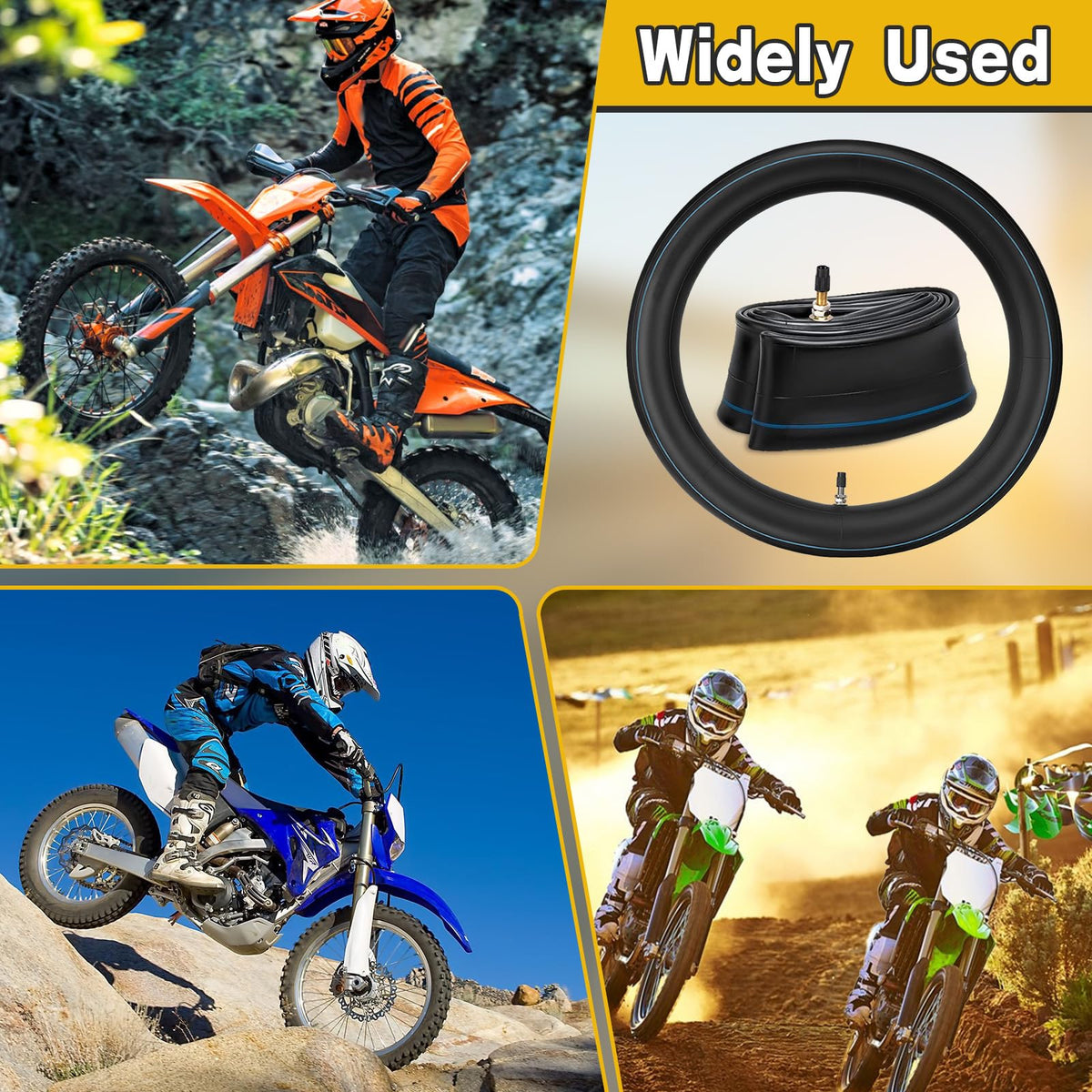 GDHSWJ tube staged with dirt bike on trail illustrating readiness for off-road rides