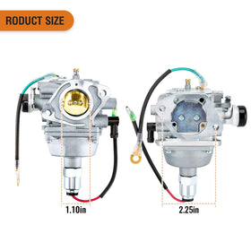 GDLIN carburetor side profile highlighting inlet and outlet connections for correct routing