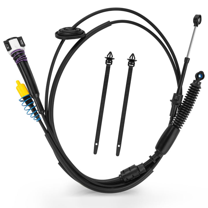 GDLIN front view gear shifter cable showing complete assembly and fitment benefit