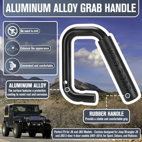 GDLIN installed on driver side Jeep Wrangler JK offering stable passenger support