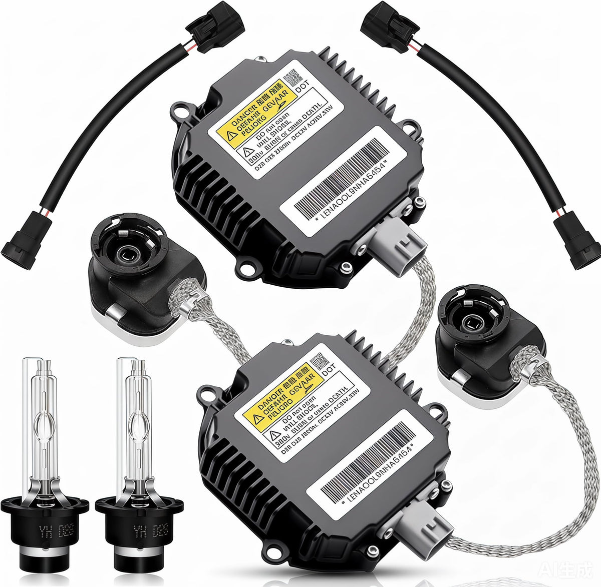 GDMOTUPART front packaging showing complete HID ballast kit, ready for installation