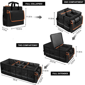 GDNasist top view displaying six removable dividers for custom storage