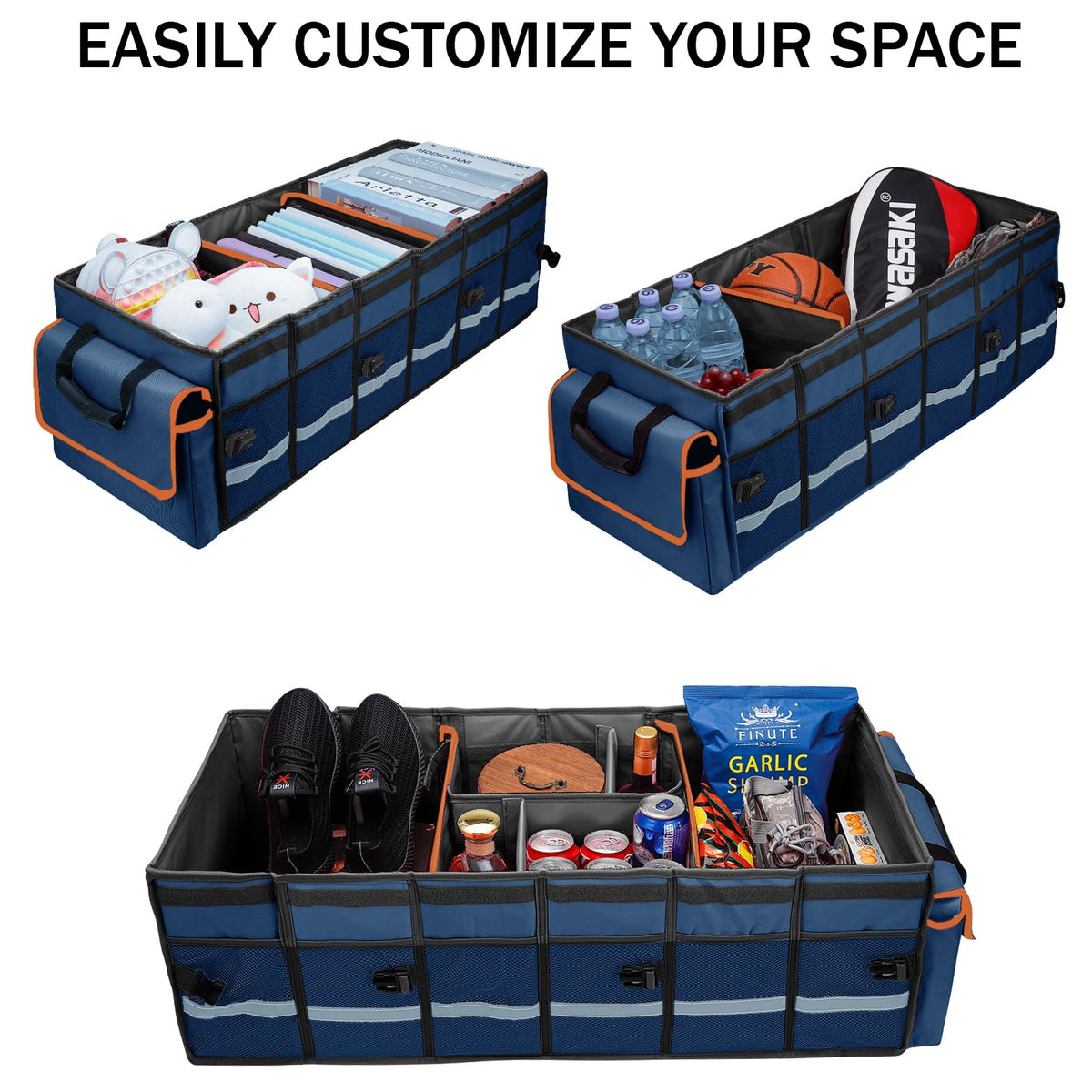 GDNasist interior with six dividers customized for varied item sizes
