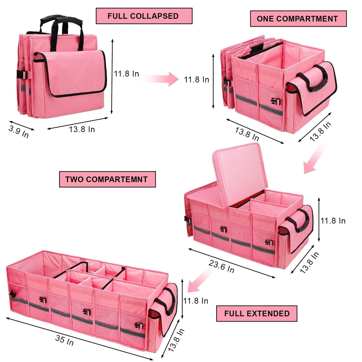 GDNasist detachable insulated cooler removed for easy carrying and spill protection