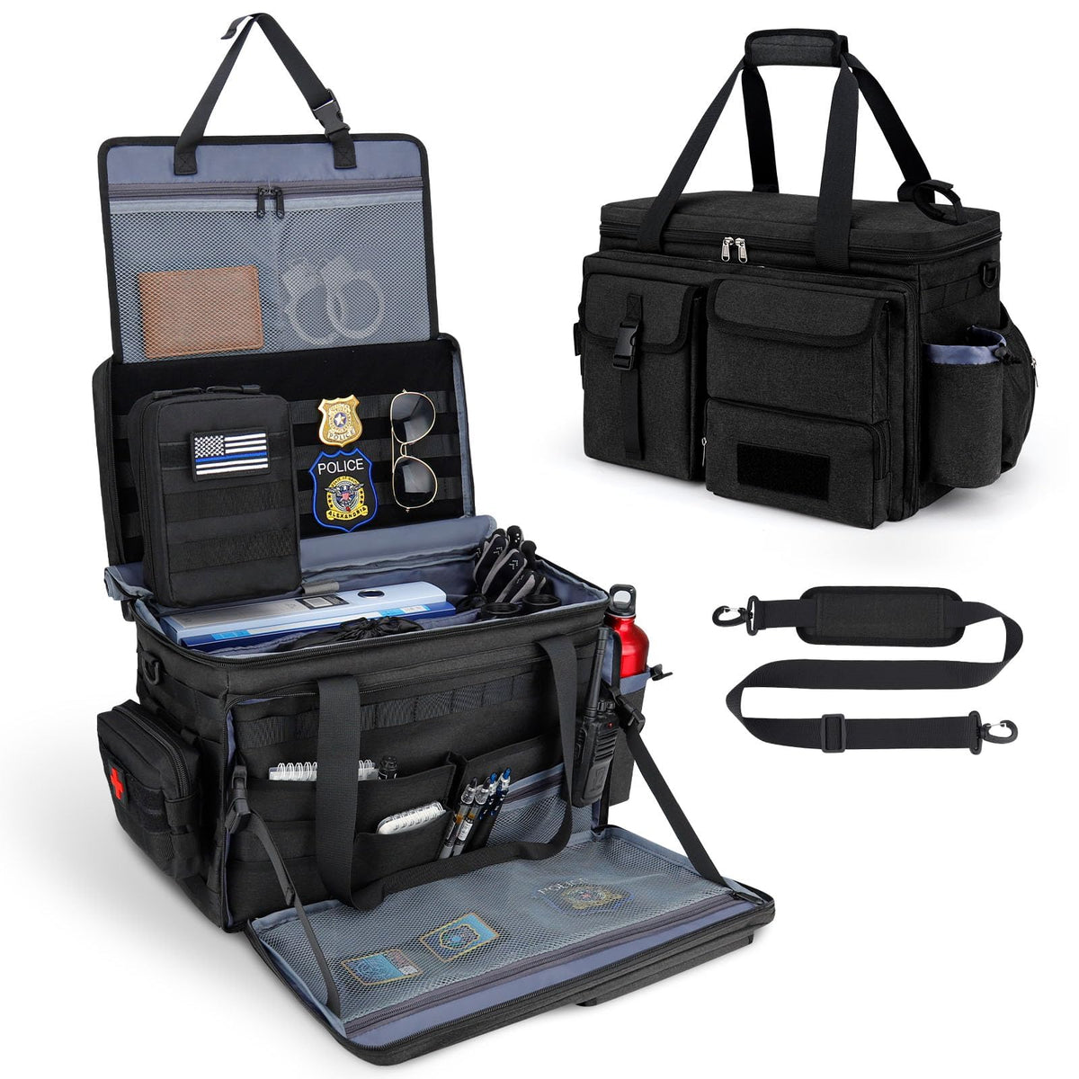 GDNasist patrol bag front view showing compartments and quick access