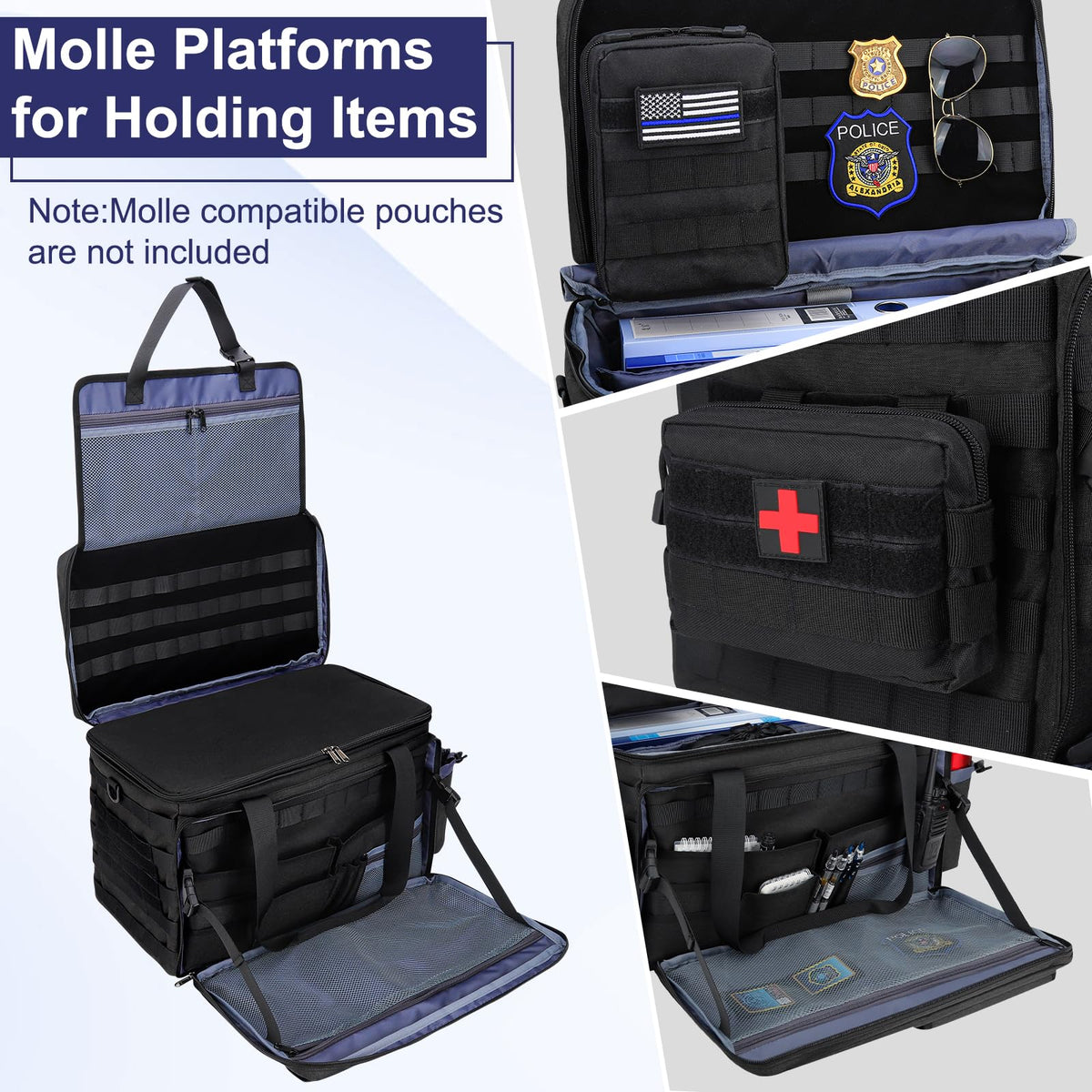 GDNasist close-up of Molle webbing and hook-panel for modular pouches