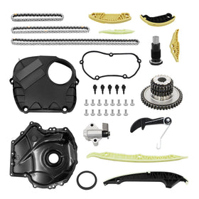 GDO front packaging of timing chain kit showing complete set and clear fitment info