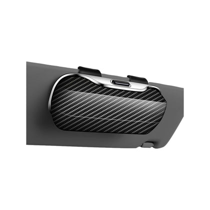 GDQ sunglass holder front view showing compact closed case and neat finish