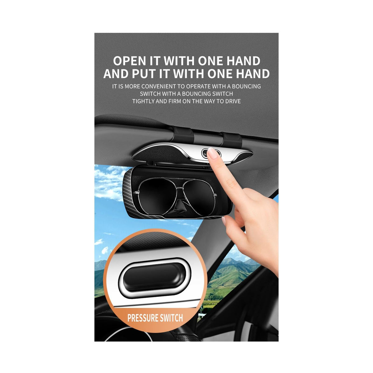 GDQ velvet-lined interior protecting glasses from scratches and wear