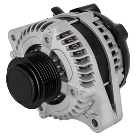 GDSMOTU alternator front view showing mounting points and clean finish for easy fit