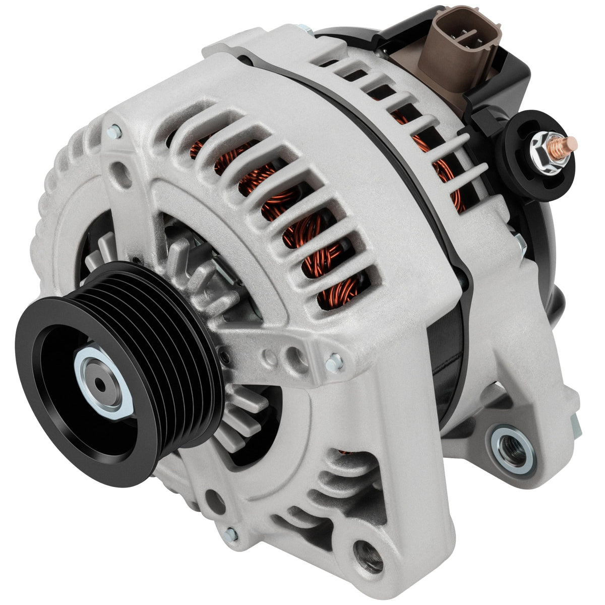 GDSMOTU front alternator view showing mount points and reliable fit