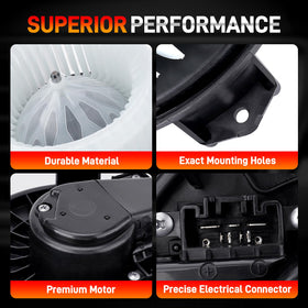 GDUKOP blower motor installed under glove box demonstrating straightforward replacement