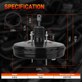 GDUKOP booster next to ruler showing compact dimensions for fit verification