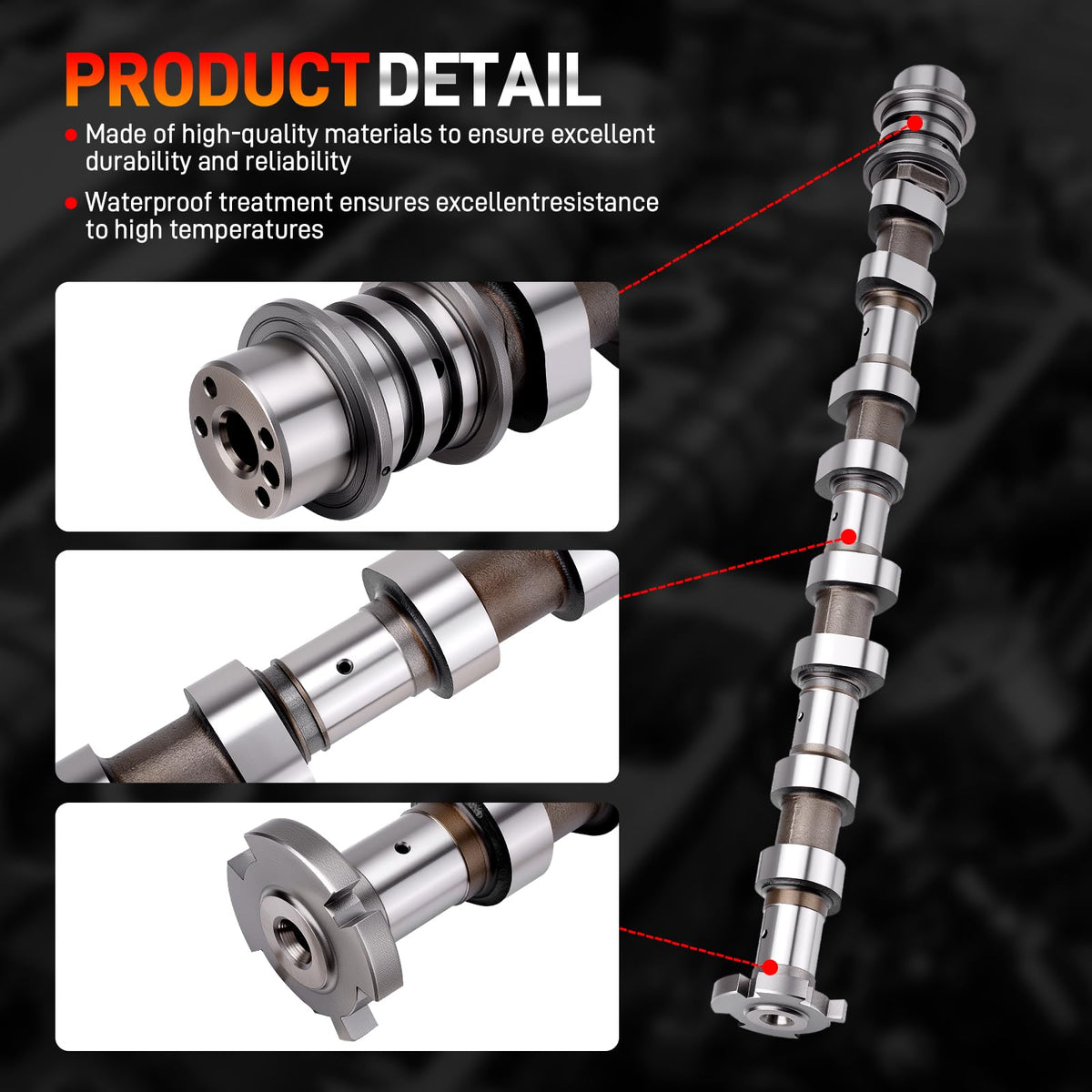 GDUKOP camshaft packaging and label displaying correct OE number confirmation