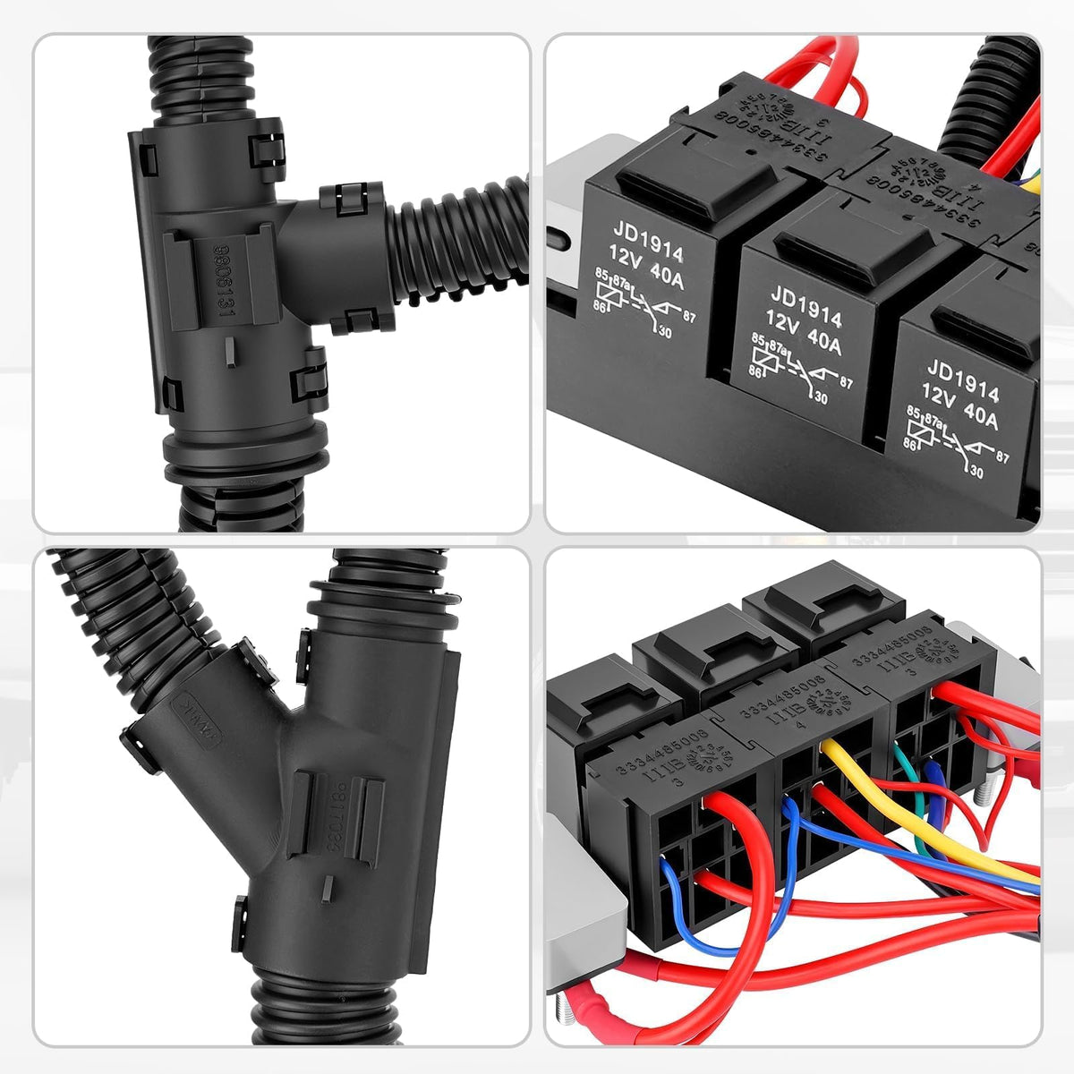 GDUKOP compact relay mounting showing secure attachment and space savings