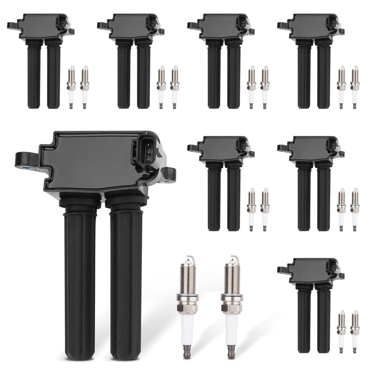 GDUKOP front packaging showing full UF504 coil and 16-plug kit with clear contents benefit
