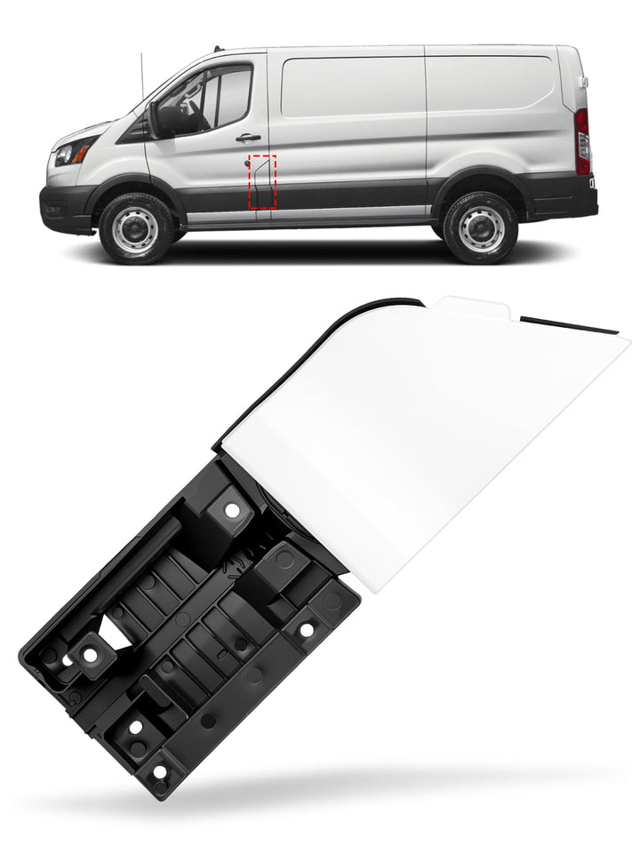 GDUKOP front view fuel door assembly showing fit and clean finish benefit